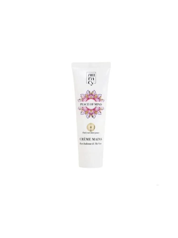 AURACY PEACE OF MIND CREME MAINS ROSE INDIENNE & THE VERT 75GR