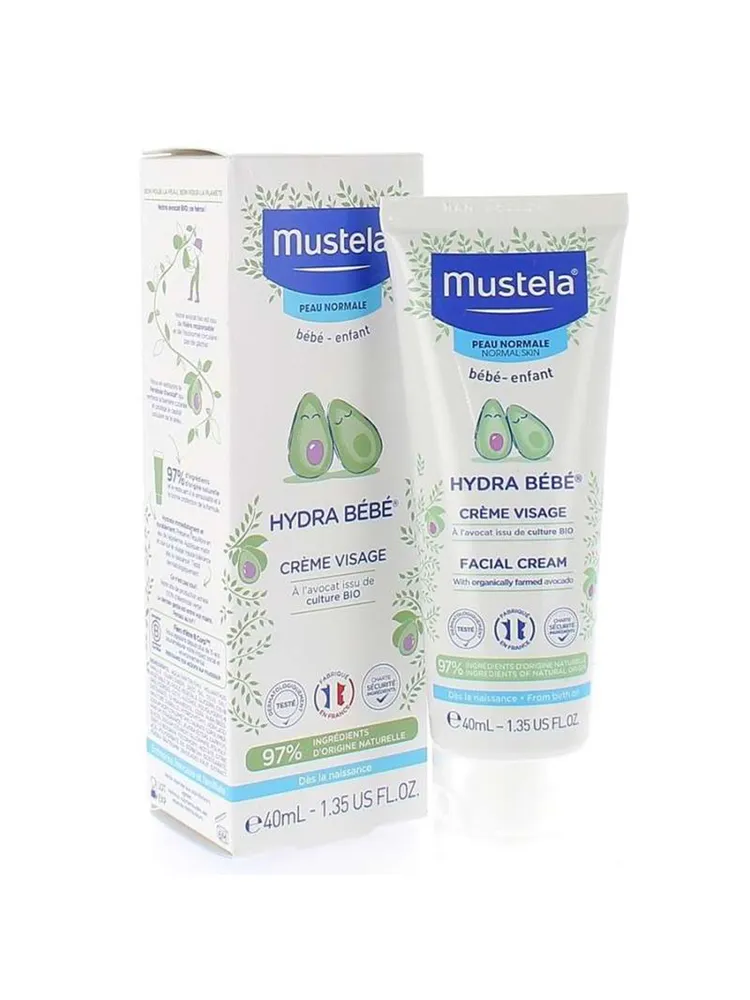 MUSTELA HYDRA BEBE CREME VISAGE 40ML