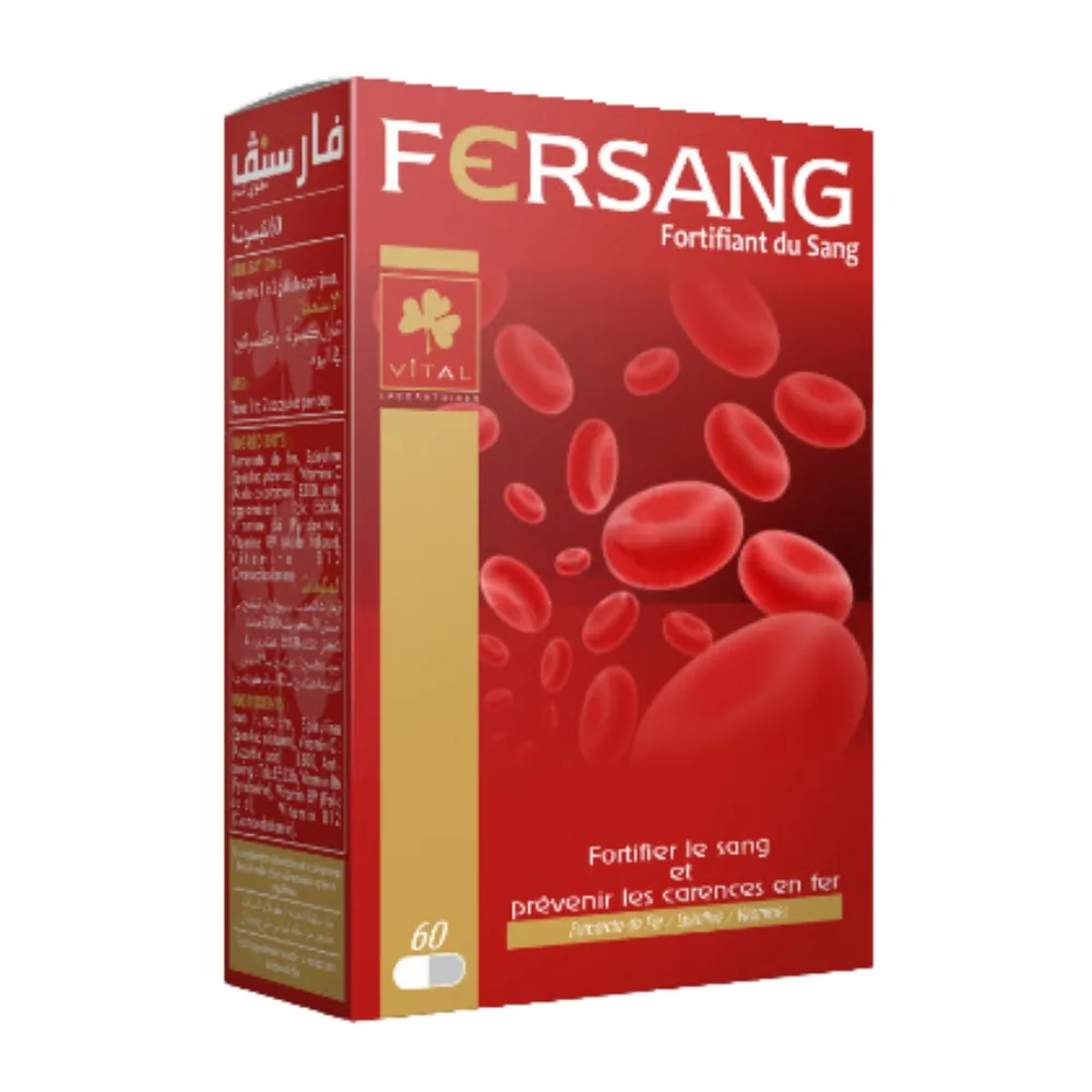 VITAL FERSANG Fortifiant du Sang - 60 Gelules