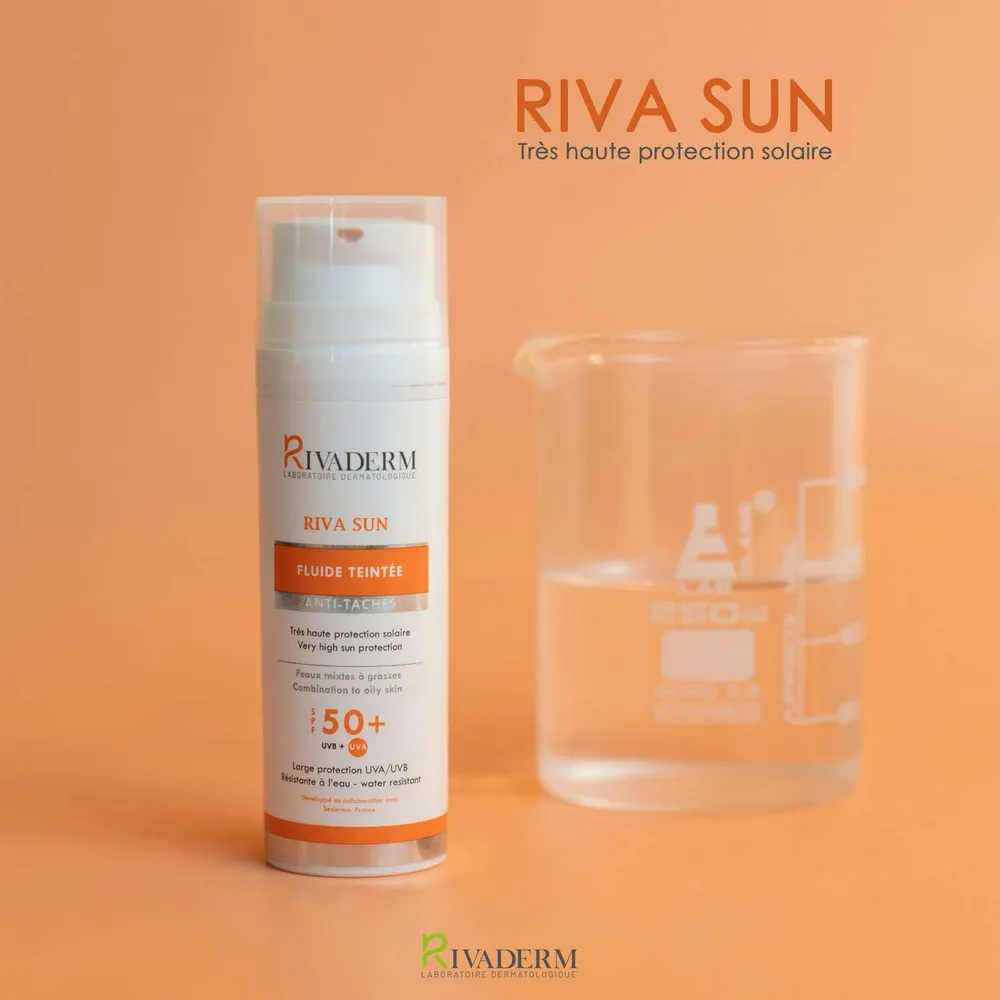 Rivaderm Riva Sun Écran Fluide Teinté SPF50+ 50ml
