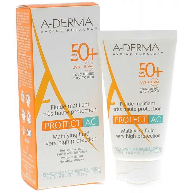 A-DERMA PROTECT AC FLUIDE MATIFIANT SPF50+ 40ML