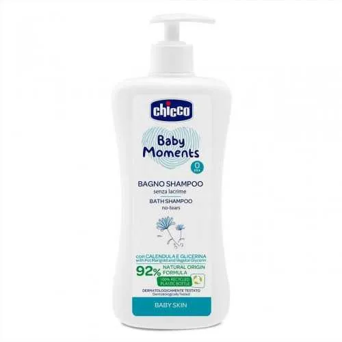 CHICCO SHAMPOOING CHEVEUX&CORPS BABY MOMENTS, 500 ml