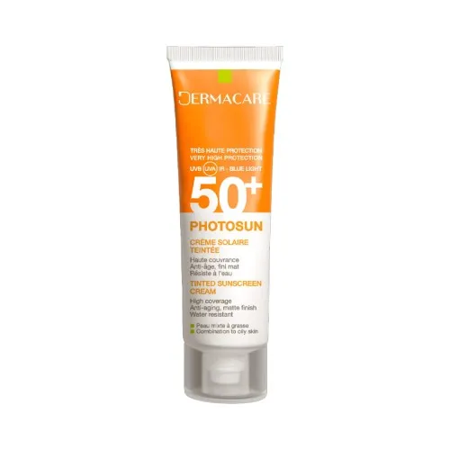 Dermacare Photosun 02 Crème Solaire Teintée Peaux Mixtes à Grasses SPF50+ 50ml