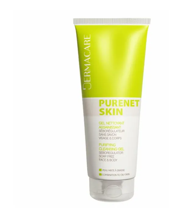 DERMACARE PURENET SKIN GEL NETTOYANT ASSAINISSANT 200ML