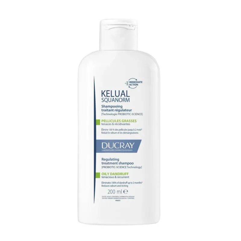 DUCRAY SQUANORM SHAMPOOING PELLICULES GRASSES 200ML
