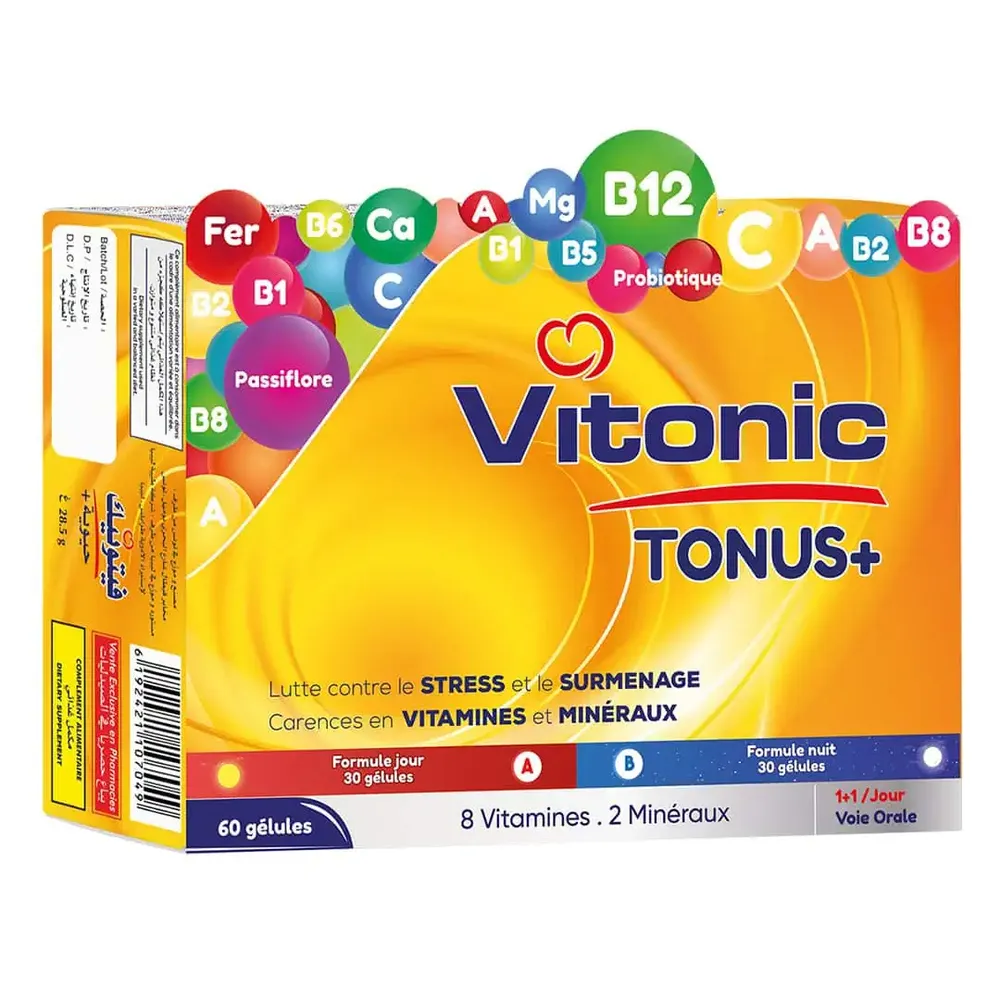 VITONIC TONUS + JOUR ET NUIT - 60 Gelules
