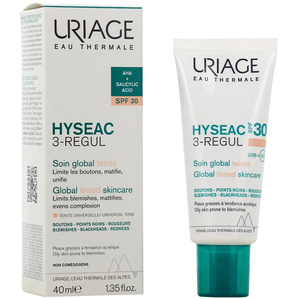 URIAGE HYSEAC 3 REGUL SOIN GLOBAL TEINTE SPF30 40ML