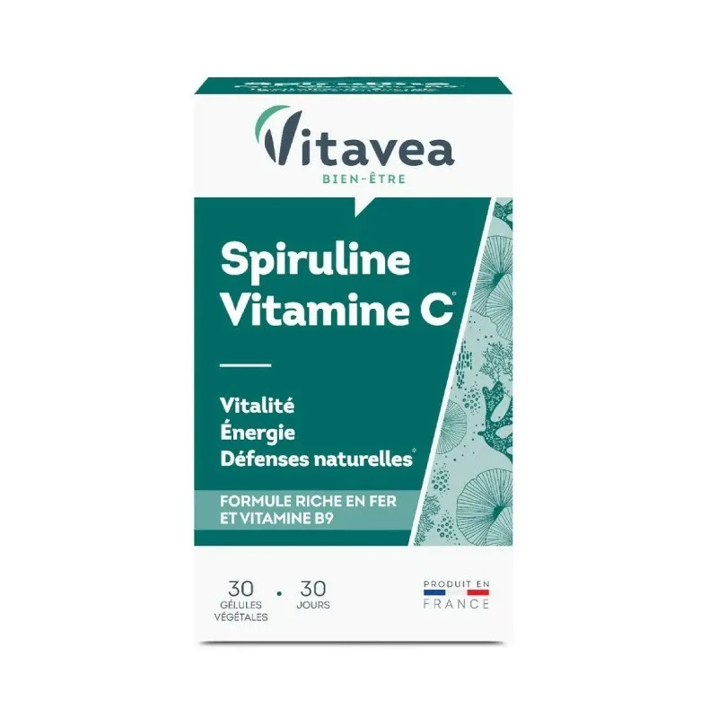 VITAVEA SPIRULINE VITAMINE C 30 GELULES