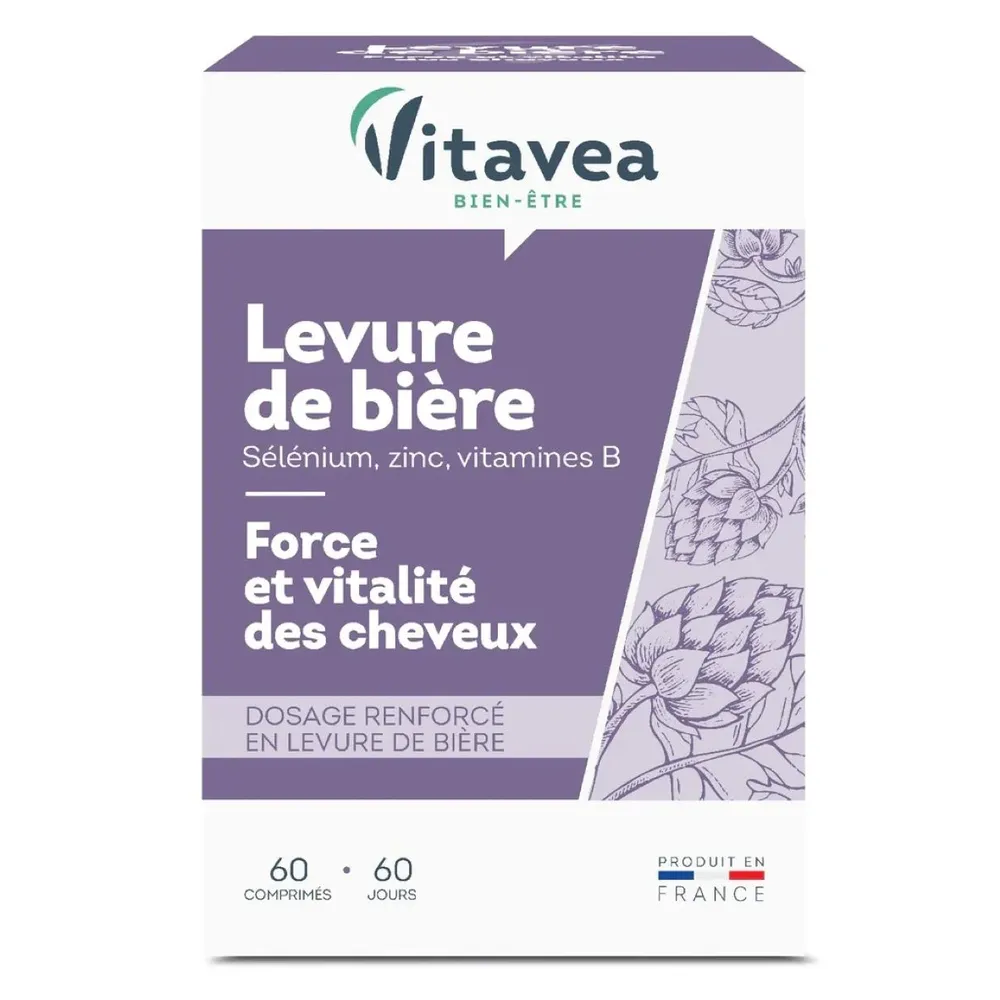 VITAVEA LEVURE DE BIERE+SELENIUM+ZINC 60 COMPRIMES