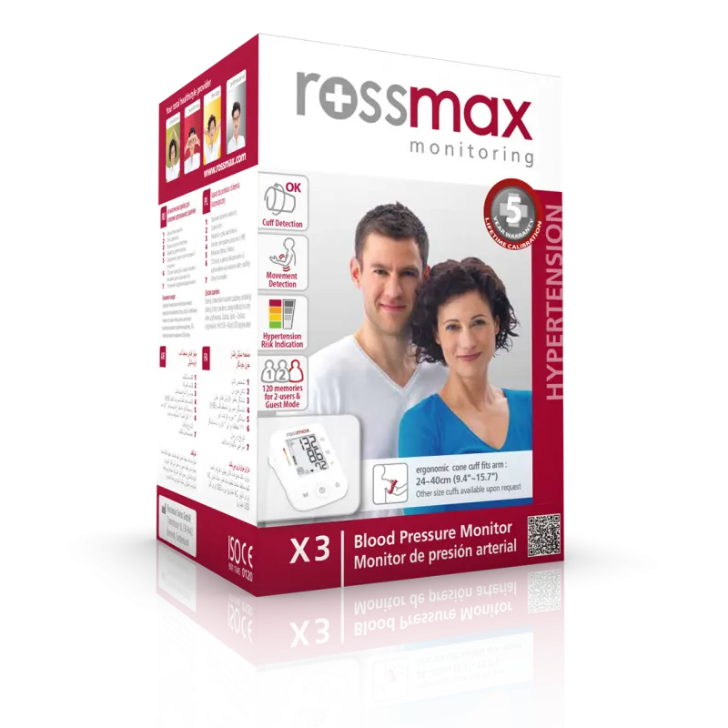ROSSMAX Tensiomètre X3+Adaptateur Gratuit