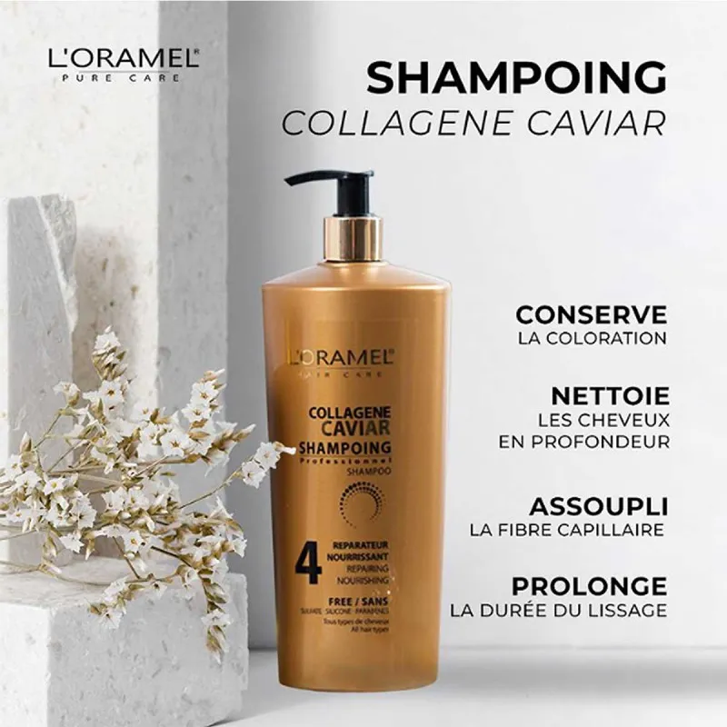 L'ORAMEL Shampoing Collagène Caviar 700ML