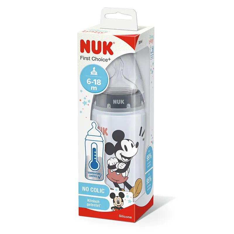 NUK BIBERON MICKEY FIRST CHOICE 6-18M 300ML