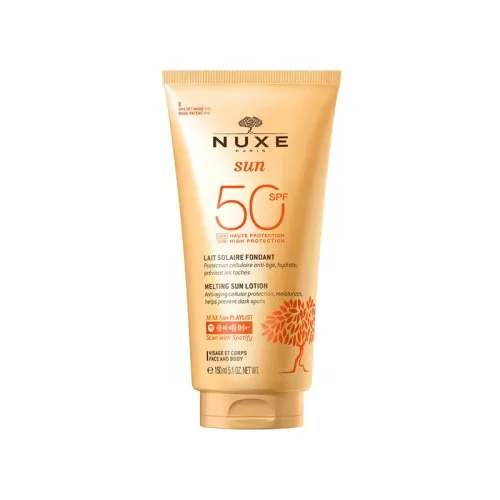 NUXE Lait Solaire Fondant Haute Protection SPF50 visage et corps