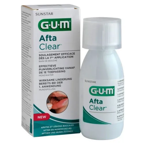 GUM AFTA CLEAR BAIN DE BOUCHE 120ML
