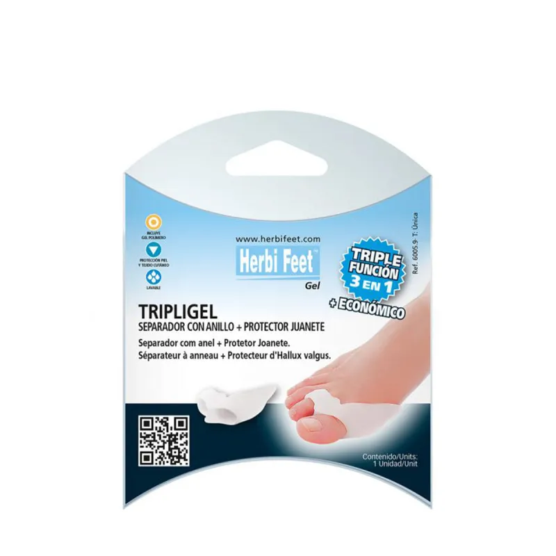 HERBI FEET SEPARATEUR D'ORTEILS TRIPLE ACTION