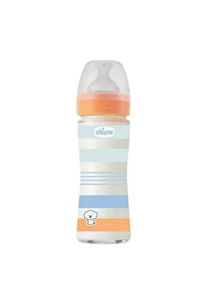 CHICCO BIBERON WELL-BEING EN VERRE FLUX LENT 0M+ 240ML