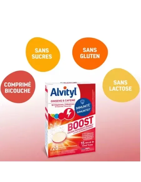 ALVITYL TONUS BOOST EFFERVESCENT 20 COMPRIMES
