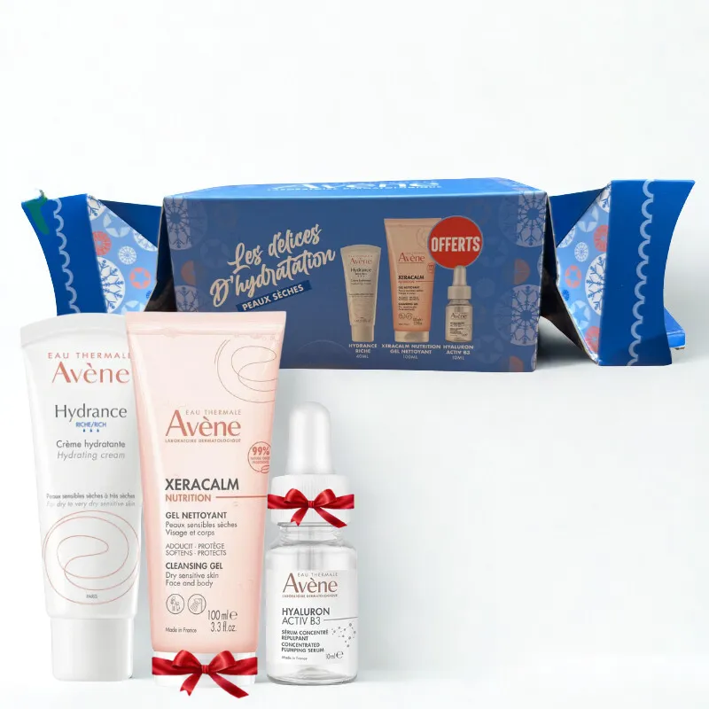 AVENE COFFRET DELICE HYDRATATION HYDRANCE RICHE 50ML+GEL XERACALM 100ML(OFFERT)+SERUM HYALURON ACTIV B3 10ML(OFFERT)