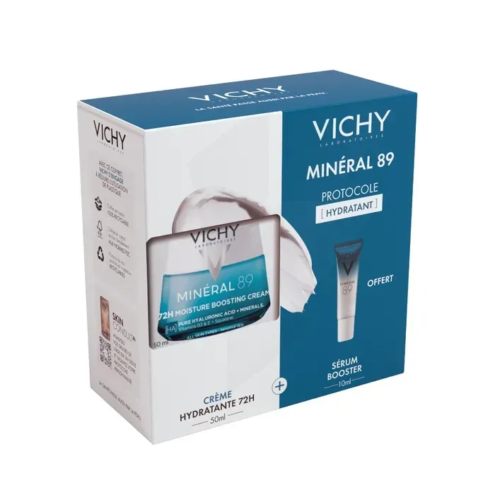 VICHY MINERAL 89 CREME LEGERE BOOST HYDRATATION 72H 50 ML + SERUM 10ML OFFER