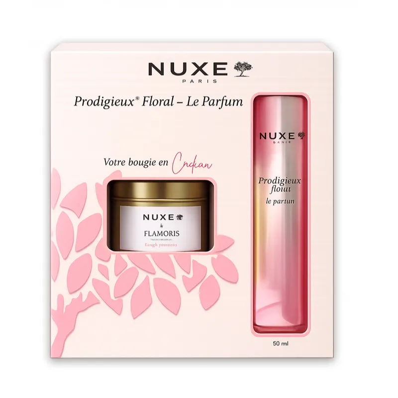 NUXE COFFRET PRODIGIEUX FLORAL LE PARFUM 50ML+BOUGIE (OFFERT)