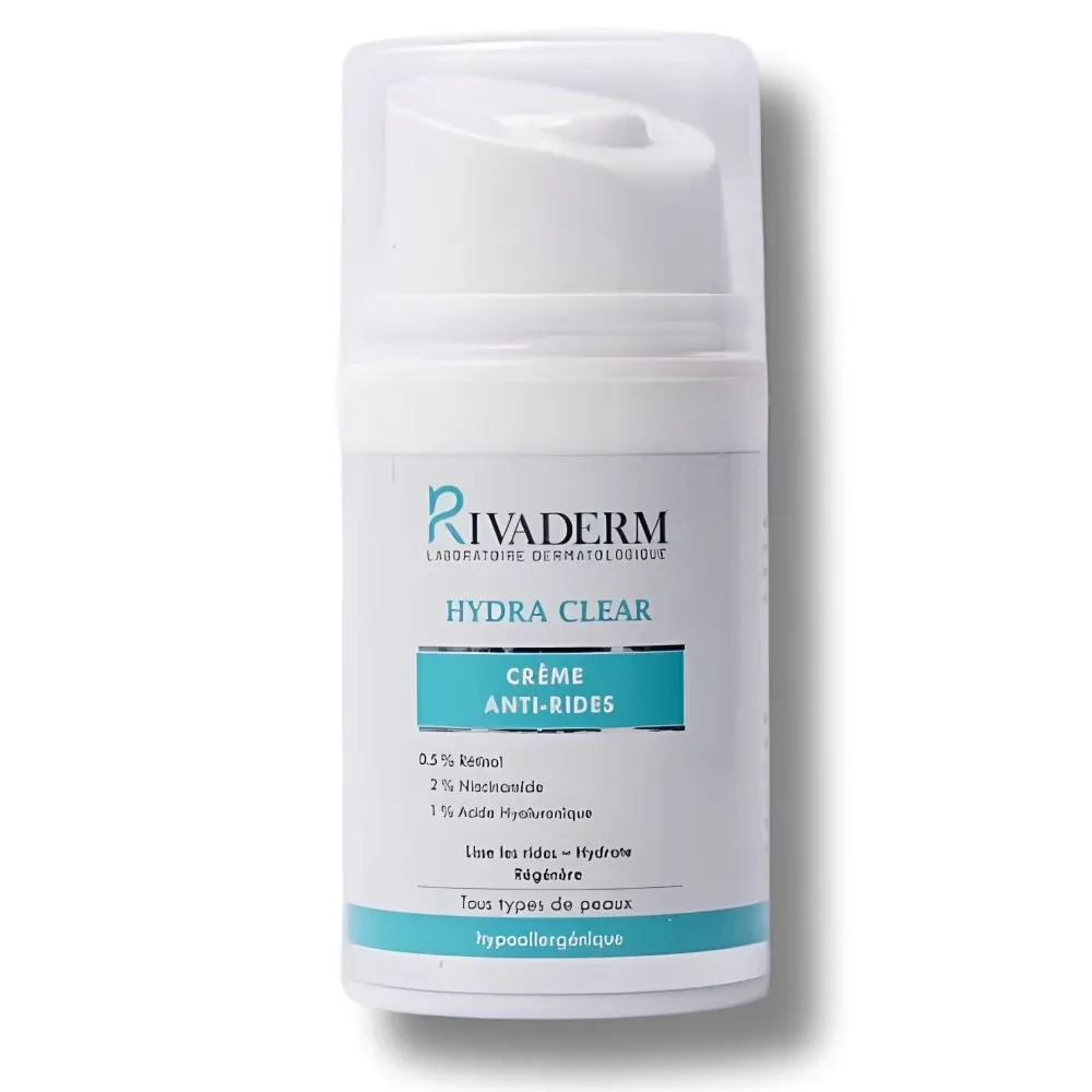 Rivaderm Hydra Clear Crème Hydratante Anti-Rides 50g