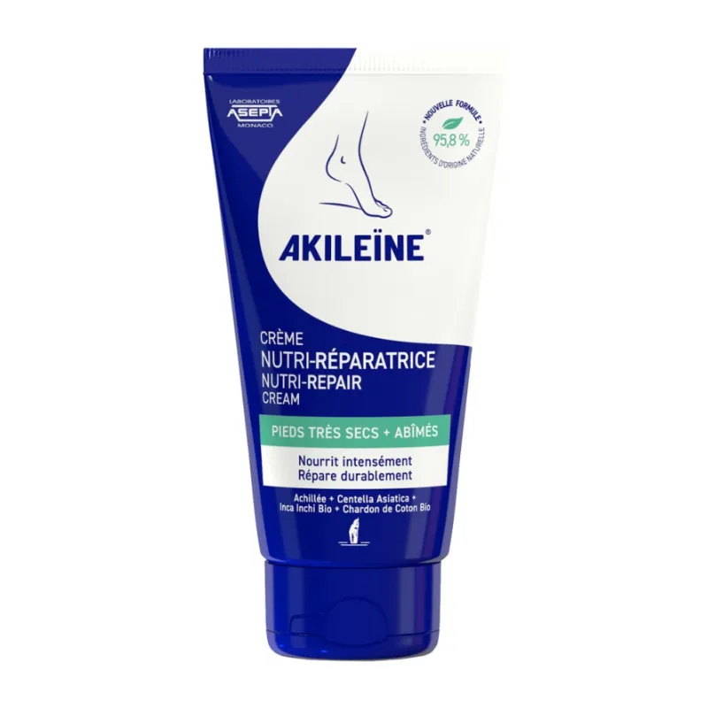 AKILEINE CREME NUTRI REPARATRICE PIEDS SECS 75ML