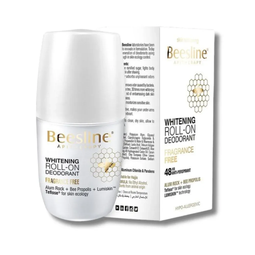 BEESLINE - ROLL-ON DEO ECLAIRCISSANT SANS PARFUM 4 EN 1 50ML