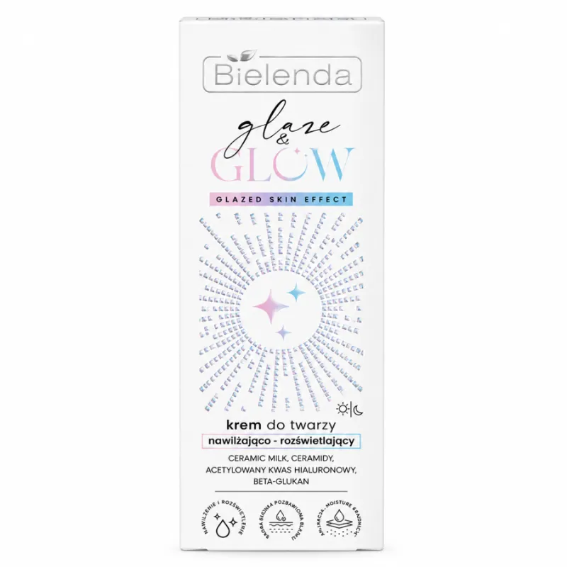 BIELENDA GLAZE & GLOW CREME HYDRATANTE ILLUMINATRICE EFFET PEAU GLACEE 50 ML
