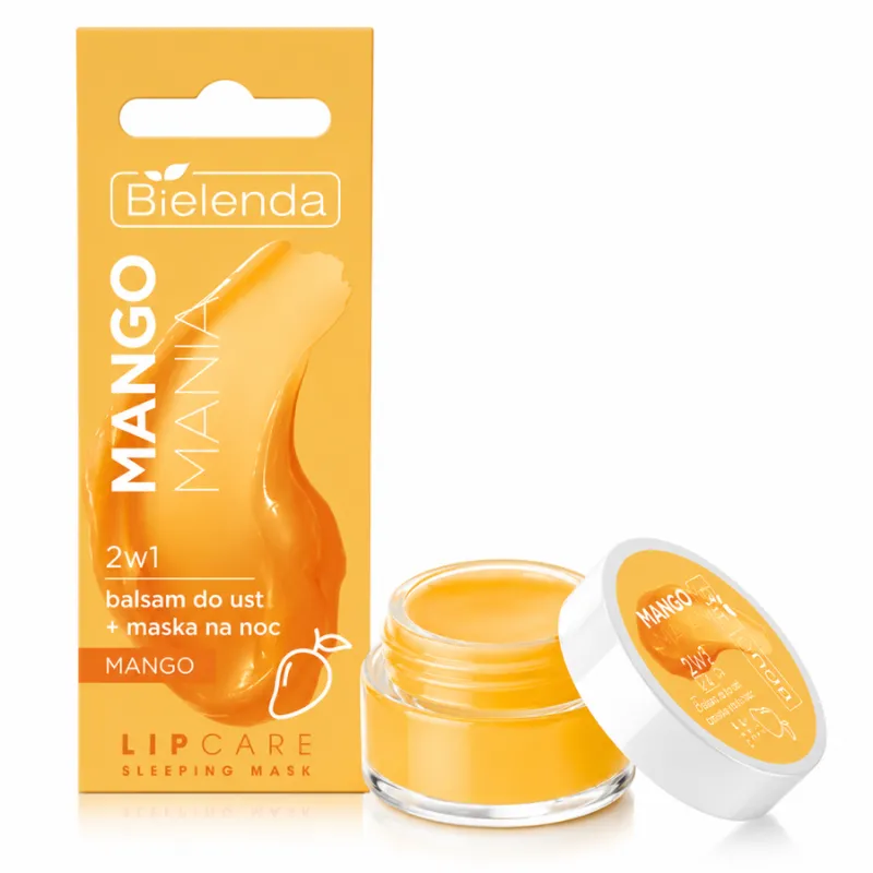 BIELENDA LIP CARE MASQUE DE NUIT+BAUME 2EN1 EXTRAIT DE MANGUE & BEURRE DE KARITE 10G