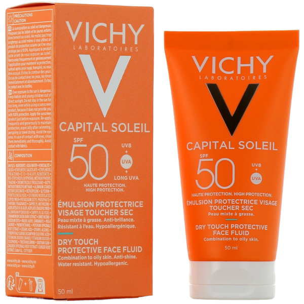 VICHY CAPITAL SOLEIL EMULSION TOUCHER SEC SPF 50+ 50ML