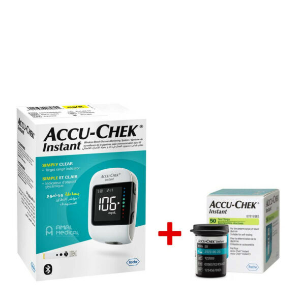 COFFRET ACCU-CHEK INSTANT GLUCOMETRE + 50 BANDELETTES INSTANT