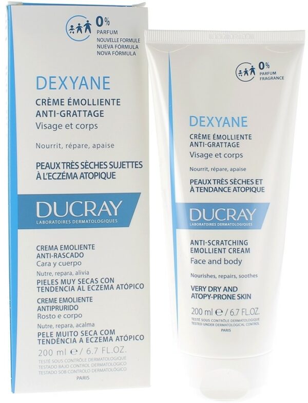 DUCRAY DEXYANE CREME EMOLLIENTE ANTI GRATTAGE PEAUX TRES SECHES A TENDANCE ATOPIQUE 200ML