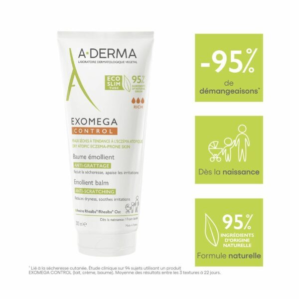 A-DERMA EXOMEGA CONTROL BAUME EMOLLIENT 200ML