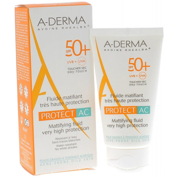 A-DERMA PROTECT AC FLUIDE MATIFIANT SPF50+ 40ML