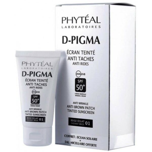 PHYTEAL DPIGMA ECRAN TEINTE BEIGE ECLAT SPF50+EAU MICELLAIRE A L'ALOE VERA 150ML (OFFERTE)