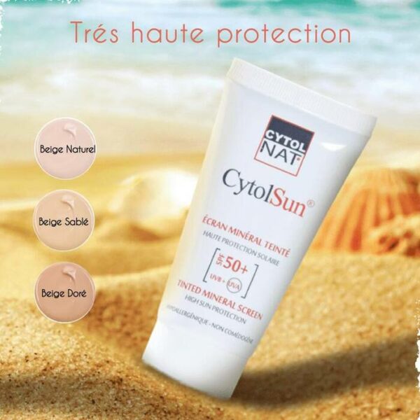 CYTOLNAT CYTOLSUN ECRAN SPF50+ TEINTE BEIGE NATUREL 50ML