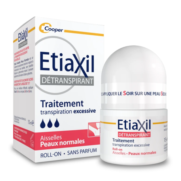 ETIAXIL ROLL-ON DETRANSPIRANT AISSELLES PEAUX NORMALES 15ML