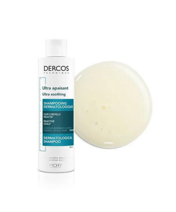 Vichy Dercos Shampooing Ultra Apaisant Cheveux Gras  200ml