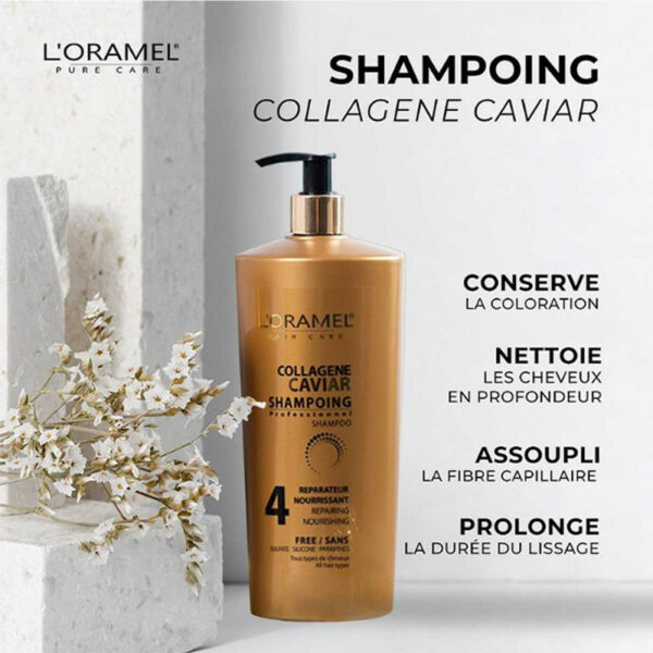 L'ORAMEL Shampoing Collagène Caviar 700ML