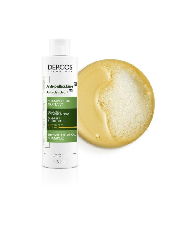 VICHY DERCOS ANTI PELLICULAIRE SHAMPOOING TRAITANT CHEVEUX NORMAUX A SECS 200ML