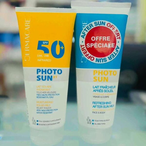 DERMACARE PHOTOSUN PACK LAIT SOLAIRE SPF50+ 200ML + LAIT APRES SOLEIL 200ML GRATUIT