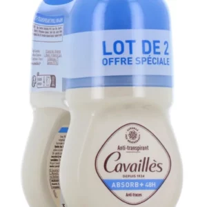 CAVAILLES DUO  Déo ABSORB+Roll-on 50ml*2