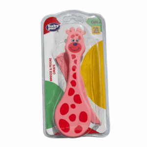 BABY PUR BROSSE ET PEIGNE GIRAFE 0M+ 79003 – Image 2