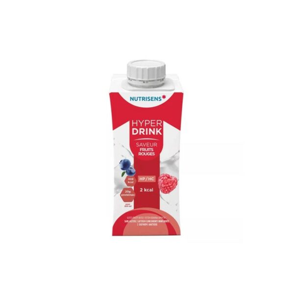 NUTRISENS HYPERDRINK 2 KCAL SAVEUR FRUITS ROUGES 200 ML