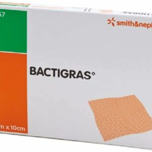 BACTIGRAS – PANSEMENT DE TULLE GRAS 10 x 10 CM