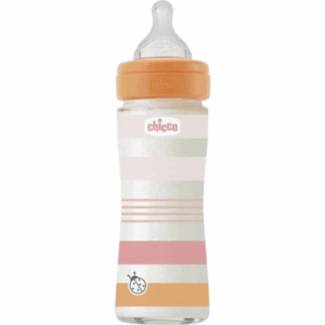 CHICCO BIBERON WELL-BEING EN VERRE FLUX LENT 0M+ 240ML