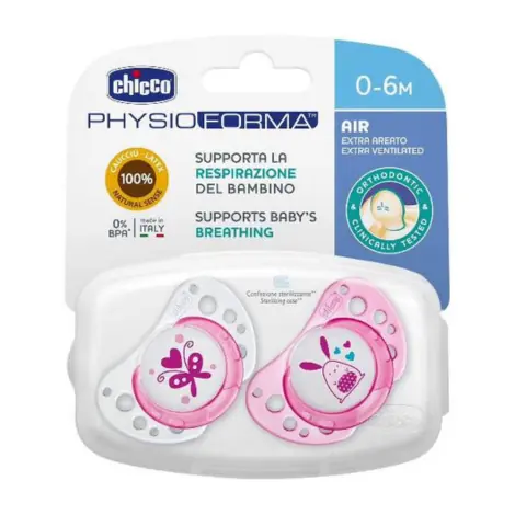 CHICCO SUCETTE PHYSIOFORMA AIR 0- 6M