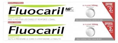 FLUOCARIL DENTIFRICE BLANCHEUR BI-FLUORE LOT DE 2 X 75 ML