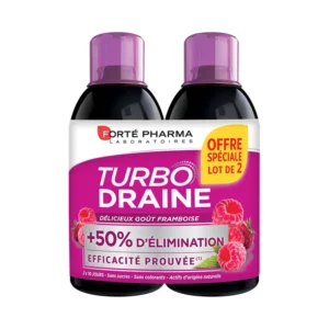 FORTE PHARMA TURBODRAINE MINCEUR FRAMBOISE  500ML( -50% SUR LE 2 EME )