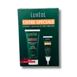 Luxeol Coffret Anti-Chute : Sérum Progressif 50ml + Shampoing Anti-Chute 200ml à -50%